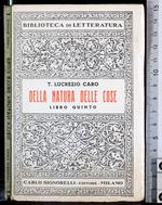 Della natura delle cose. Libro quinto