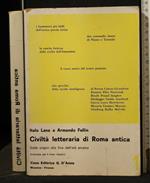 Civiltà Letteraria di Roma Antica Volume 1 Dalle Origini Alla