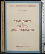 Temi svolti di diritto amministrativo