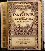 Le pagine della letteratura italiana Vol 8