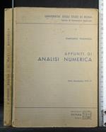 Appunti di Analisi Numerica Anno Accademico 1970-71
