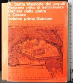 Memorie dei popoli. Dall'eta della pietra a Cesare. Vol 1