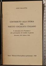 Contributo alla storia del partito socialista italiano