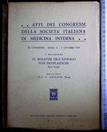 Atti società medica interna.Malattie esofago non neoplastiche