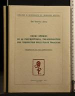 Cenni Storici su La Pneumectomia, Toracoplastica Pnx