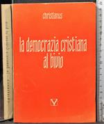 La democrazia cristiana al bivio