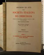 Archivio Ed Atti Della Società Italiana di Chirurgia Vol 1