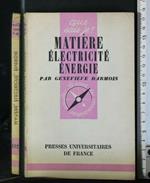 Matiere Electricité Energie