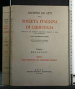 Archivio Ed Atti Della Società Italiana di Chirurgia Vol 1