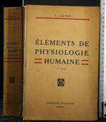 Elements De Physiologie Humaine