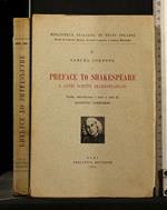 Preface To Shakespeare e Altri Scritti Shakespeariani