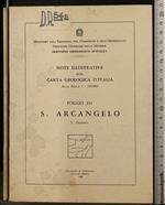Note illustrative carta geologica d'italia. S Arcangelo