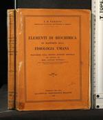 Elementi di Biochimica in Rapporto in Rapporto Alla Fisiologia