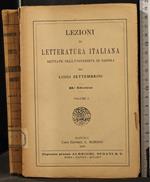 Lezioni di letteratura Italiana. Vol 1