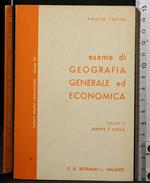 Esame di geografia generale ed economica