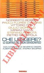 Che leggere? Lo scaffale del buon democratico