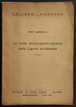 Le Unita' Storico-Amministrative della Liguria Occidentale