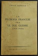 La Filosofia Francese tra le Due Guerre 1918-1940