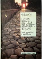 Lezioni di storia del diritto romano In età monarchica e repubblicana