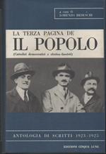 La Terza Pagina De Il Popolo (cattolici Democratici e Clerico-fascisti) - Antologia di Scritti 1923 - 1925 