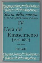 L' età Del Rinascimento 1540-1630-volume Vi Tomo Secondo 