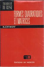 Formes Quadratiques Et Matrices