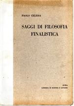 Saggi di Filosofia Finalistica