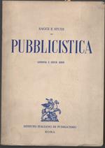 Saggi e Studi di Pubblicistica Quinta e Sesta Serie 