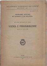 Scienza e Programmazione 