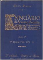 Annuario di Scienze Occulte Internazionale Biografico Illustrato Anno Iv 4 Edizione 1936 - 1937 - Xv