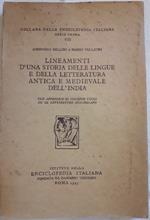 Lineamenti D0una Storia Delle Lingue e Della Letteratura Antica e Medievale Dell'india