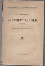 Matthew Arnold Pote Essai De Biografie Psychologique