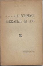 L' iscrizione Ferrarese Del 1135 