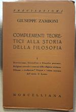 Complementi Teorici Alla Storia Della Filosofia