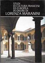 Studi di cultura francese ed europea in onore di Lorenza Maranini