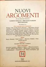 Nuovi Argomenti. 31. Nuova serie Gennaio – Febbraio 1973