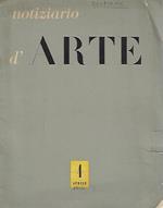 Notiziario d'Arte. Rassegna mensile delle arti, anno V, n. 4 - aprile 1954