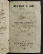 Bilioteque de Poche - Curiosites Litteraires - Ed. Paulin