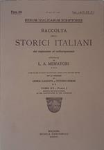 Rerum Italicarum Scriptores. Raccolta degli storici italiani dal Cinquecento al Millecinquecento. 1918, Tomo XV, parte I, Fasc. 161