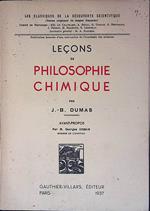 Lecons de Philosophie Chimique