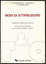 Modi di attribuzione. Filosofia e teoria dei sistemi