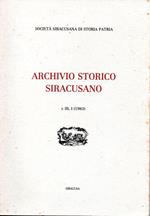 Archivio storico siracusano s. III, I (1983)