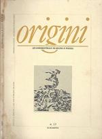 Origini, n. 13, aprile, anno VI, 1991