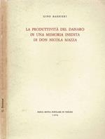 La produttività del danaro in una memoria inedita di Don Nicola Mazza