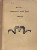 Year book The Academy of Natural Sciences of Philadelphia for the year ending december 31, 1928