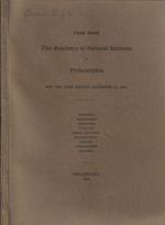 Year book The Academy of Natural Sciences of Philadelphia for the year ending december 31, 1924