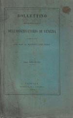 Bollettino meteorologico dell'osservatorio di Venezia anni 1890-91-92