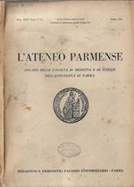 L' Ateneo Parmense vol. XXII Fasc. 1°-2° anno 1951