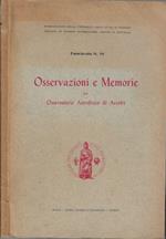 Osservazioni e memorie dell'Osservatorio Astrofisico di Arcetri Fascicolo 70 1955