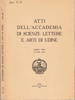 Atti dell'Accademia di Scienze Lettere e Arti di Udine